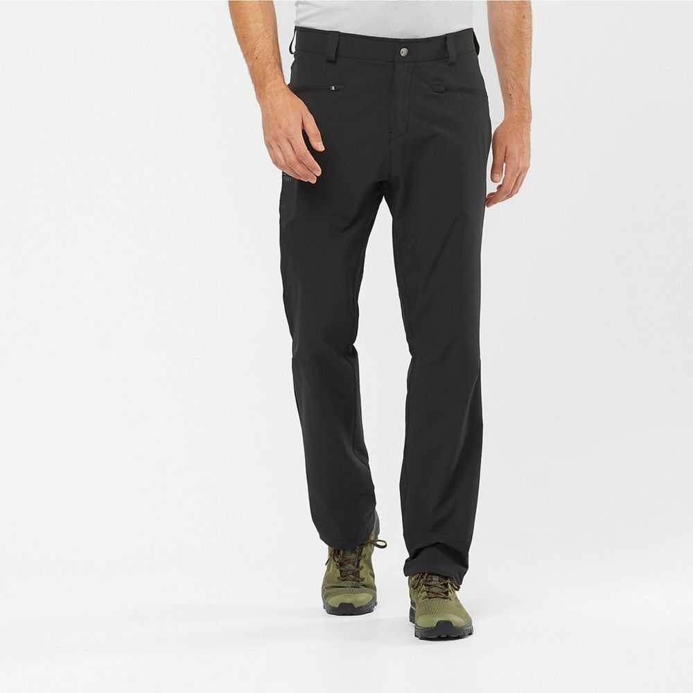 Pantalones Salomon Hombre Negras - Salomon Argentina WAYFARER ALL SEASON STRAIGHT ,976538-IPM